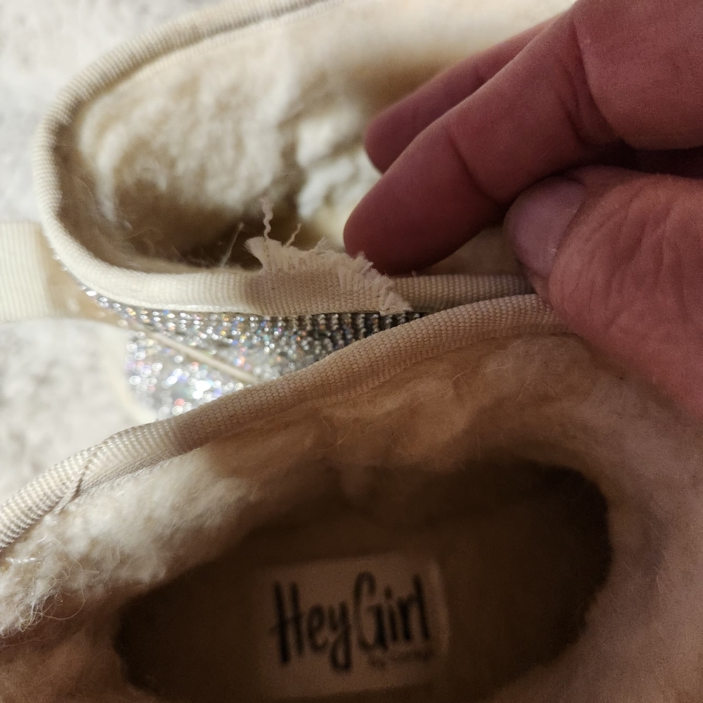 Hey Girl by Corkys Womens Sz 6 Booties "Homebody" All Over Rhinestone Platform - Picture 13 of 13